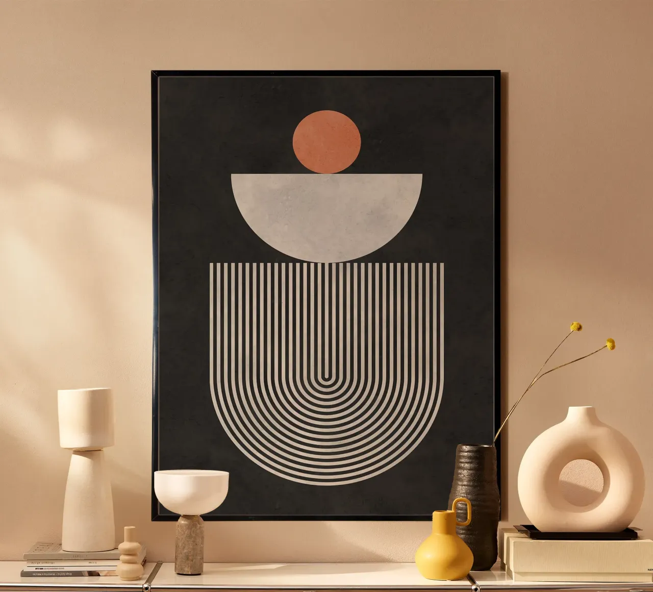 Linee e cerchi poster da Eldon S Kiser
