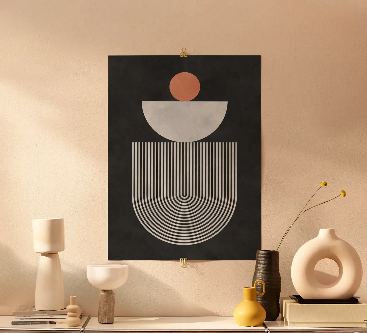 Linee e cerchi poster da Eldon S Kiser