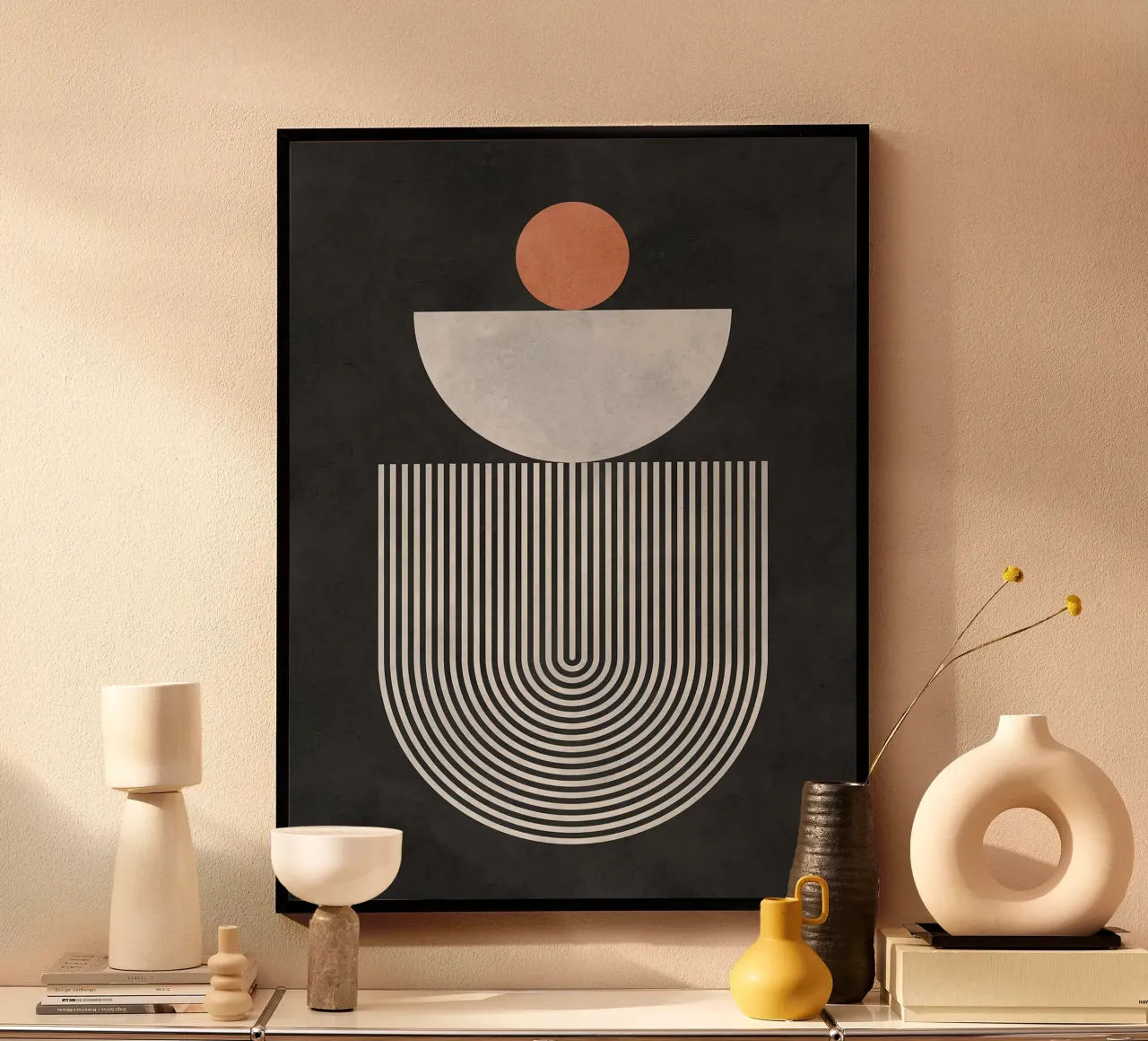 Linee e cerchi poster da Eldon S Kiser