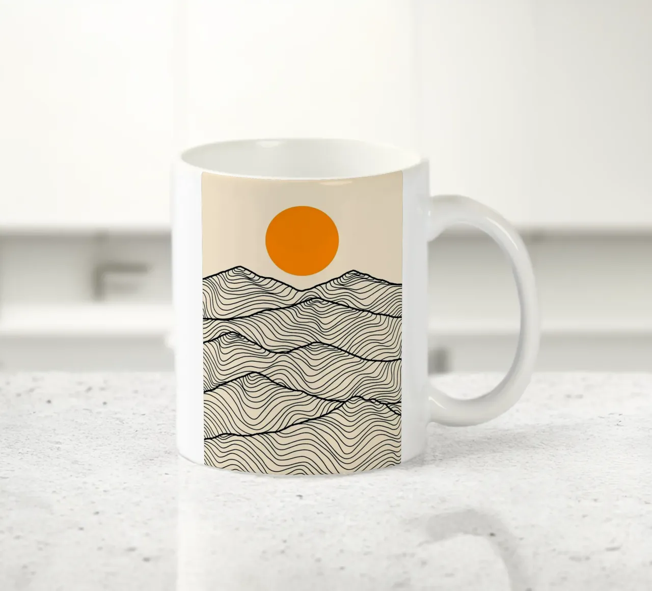 Le colline tazza in ceramica da Eldon S Kiser