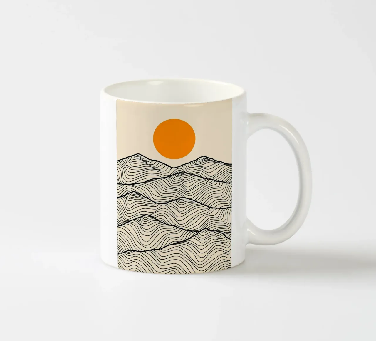Le colline tazza in ceramica da Eldon S Kiser