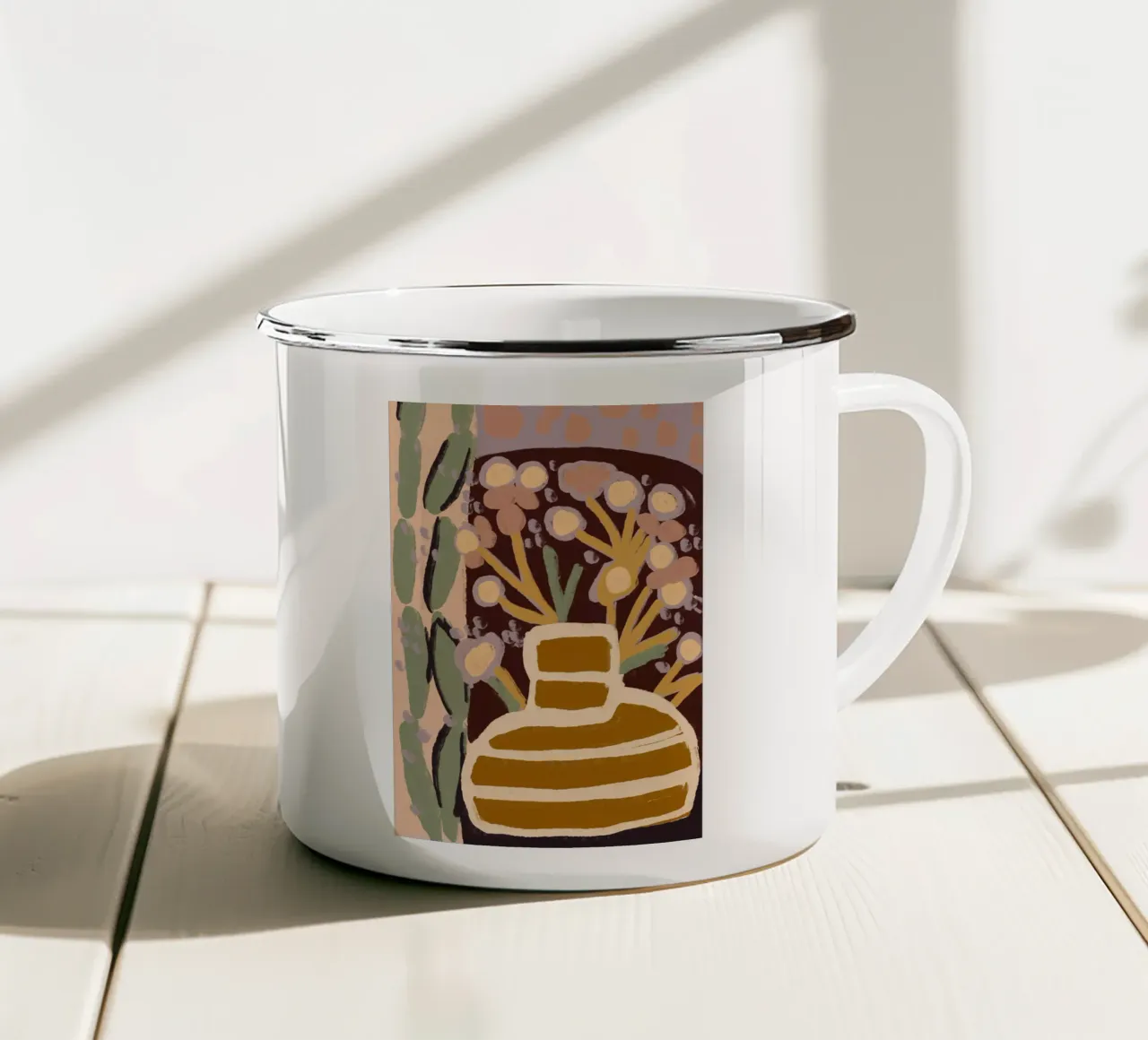 Pastel Flower Impression No 8 tazza in smalto da treechild