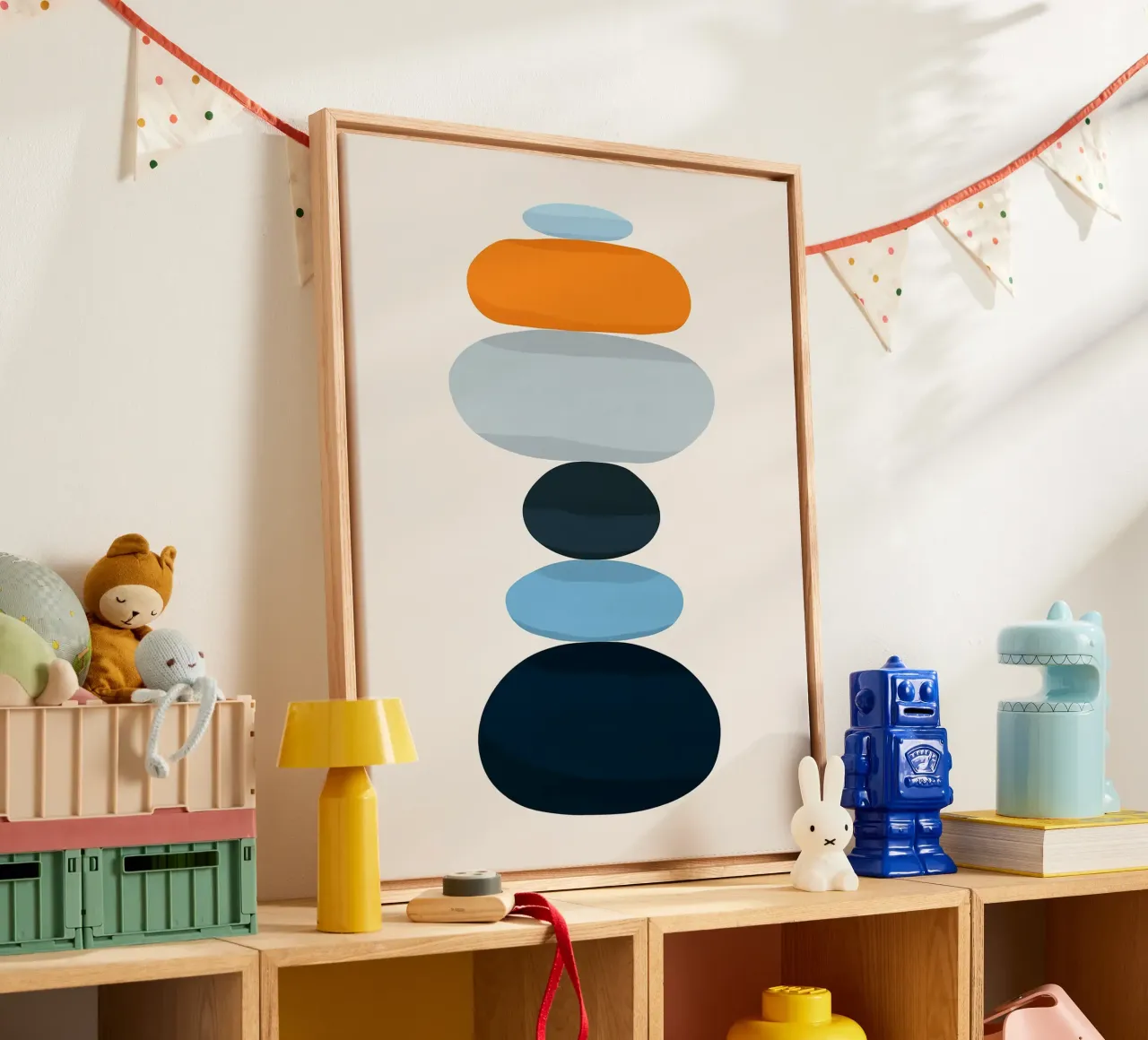 Abstraction canvas with Floater frame by Leonard R Sadler