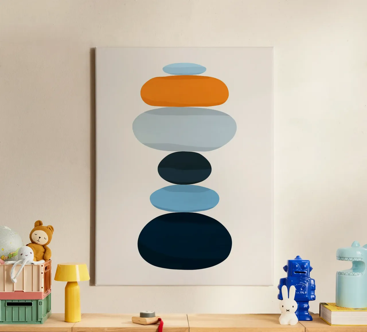 Abstraction canvas with Floater frame by Leonard R Sadler