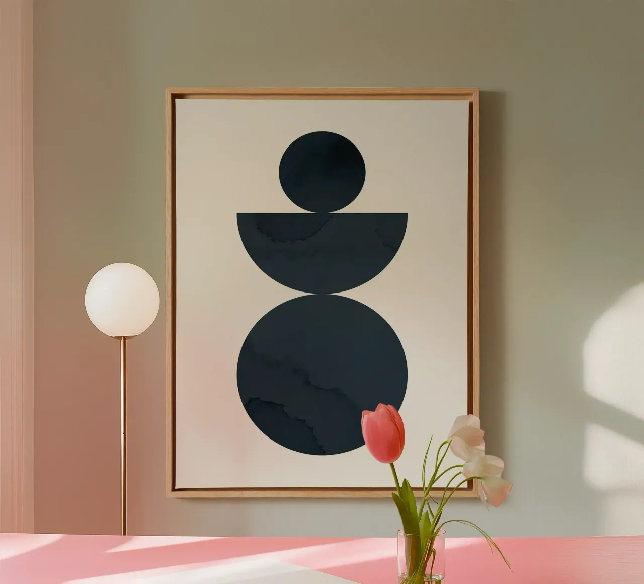 Minimalista tela con Cornice a cassetta da Leonard R Sadler