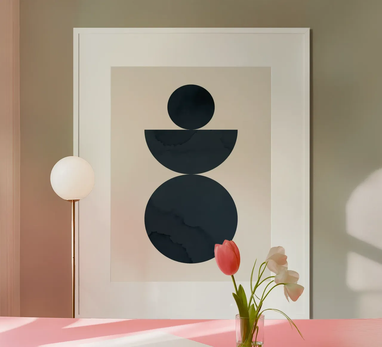 Minimalista poster con telaio in legno da Leonard R Sadler