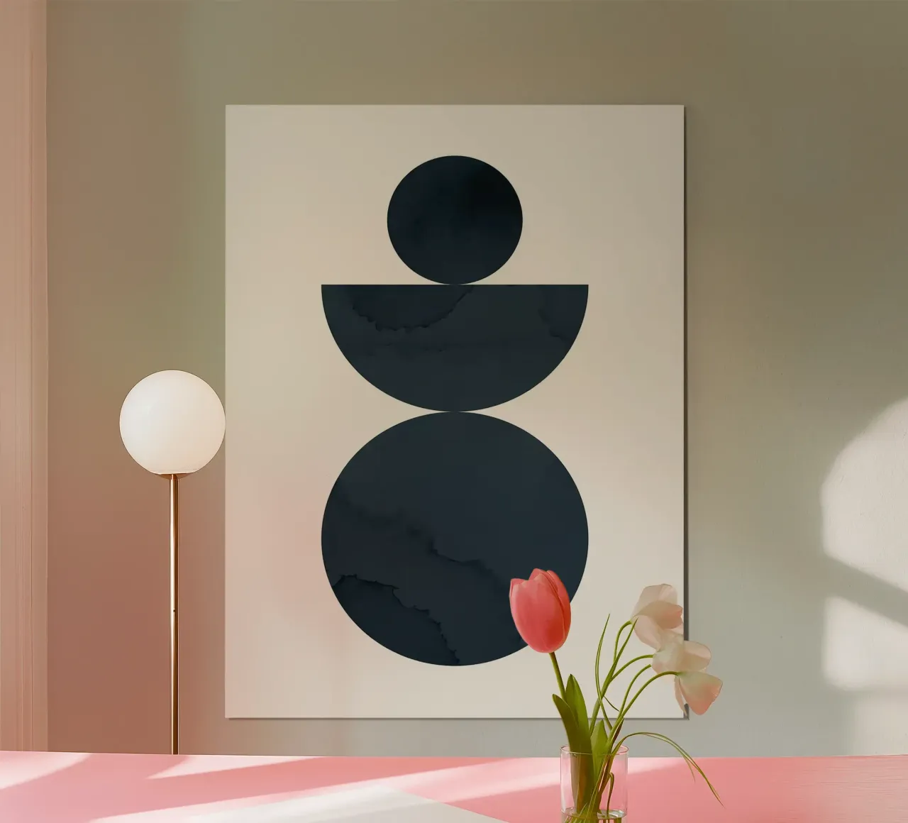 Minimalista poster con telaio in legno da Leonard R Sadler