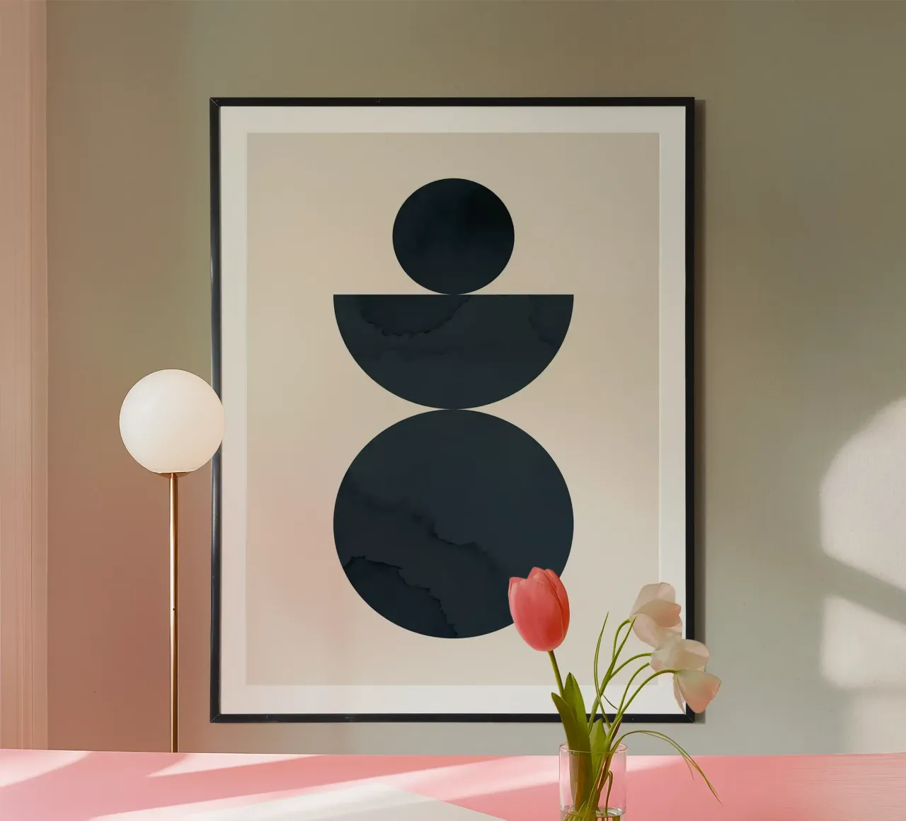 Minimalista poster con telaio in legno da Leonard R Sadler