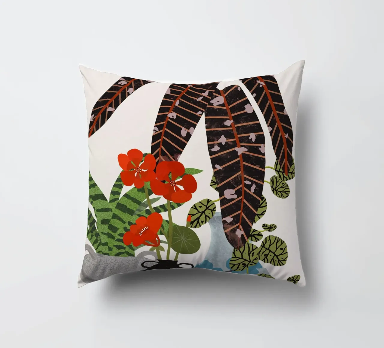 Botanical Still Life decorative cushion by Asha Designs