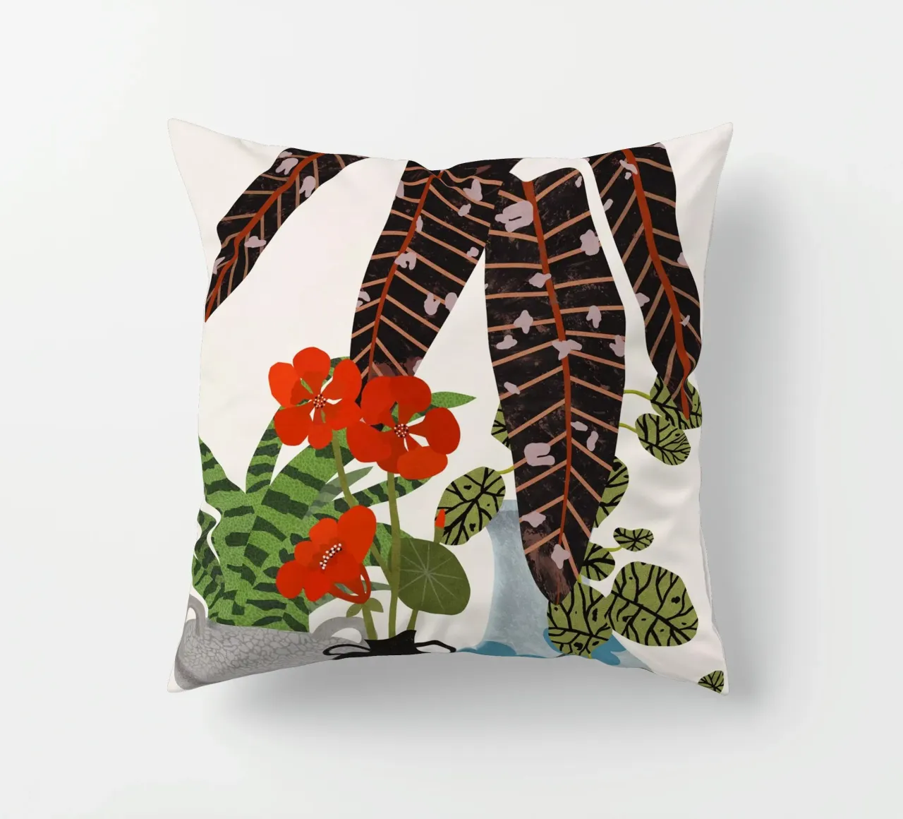 Botanical Still Life decorative cushion by Asha Designs