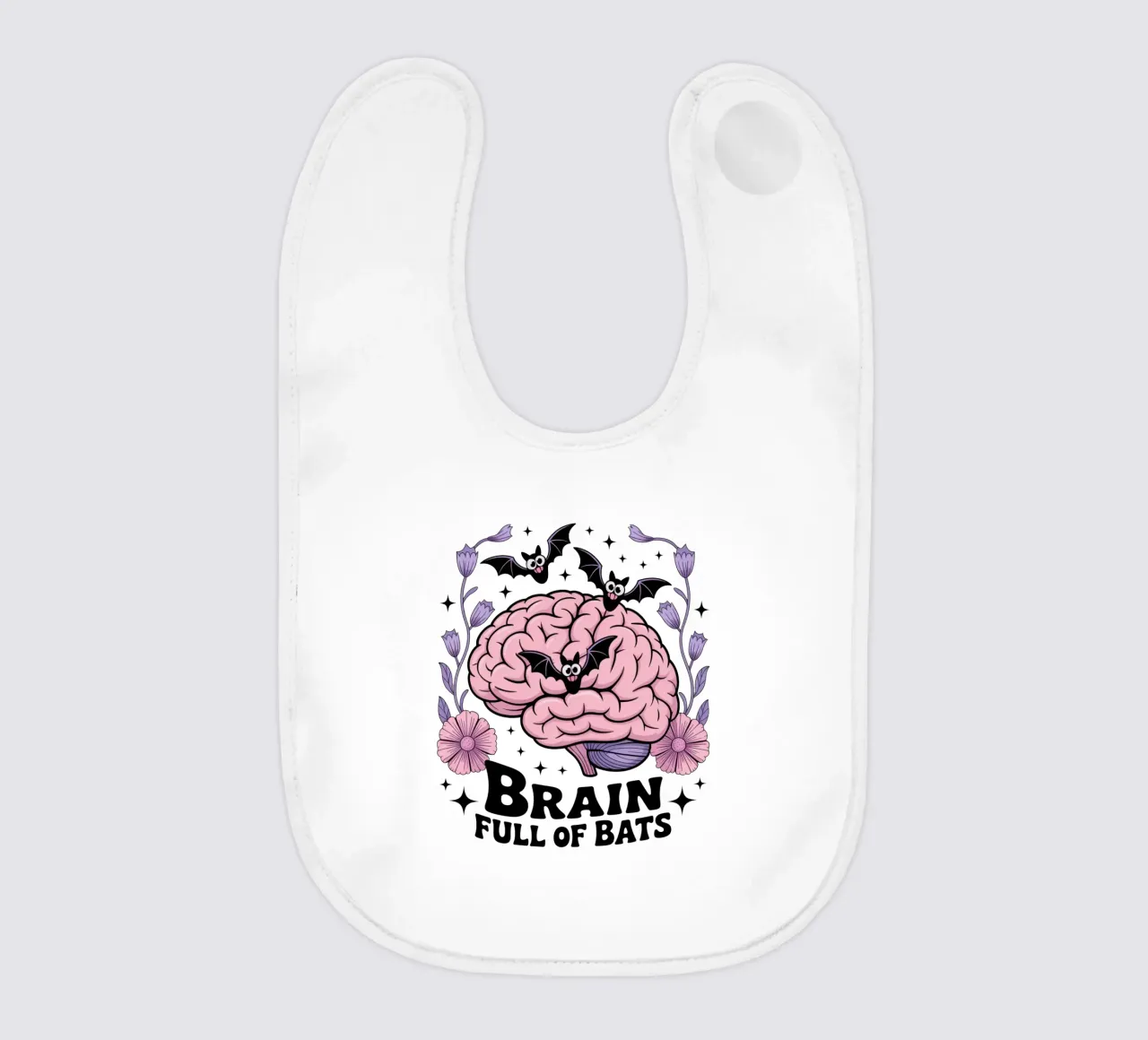 Brain Full Of Bats bavaglino da Sasyall Graphics