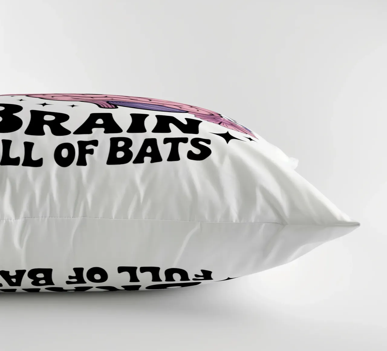 Brain Full Of Bats cuscino da Sasyall Graphics