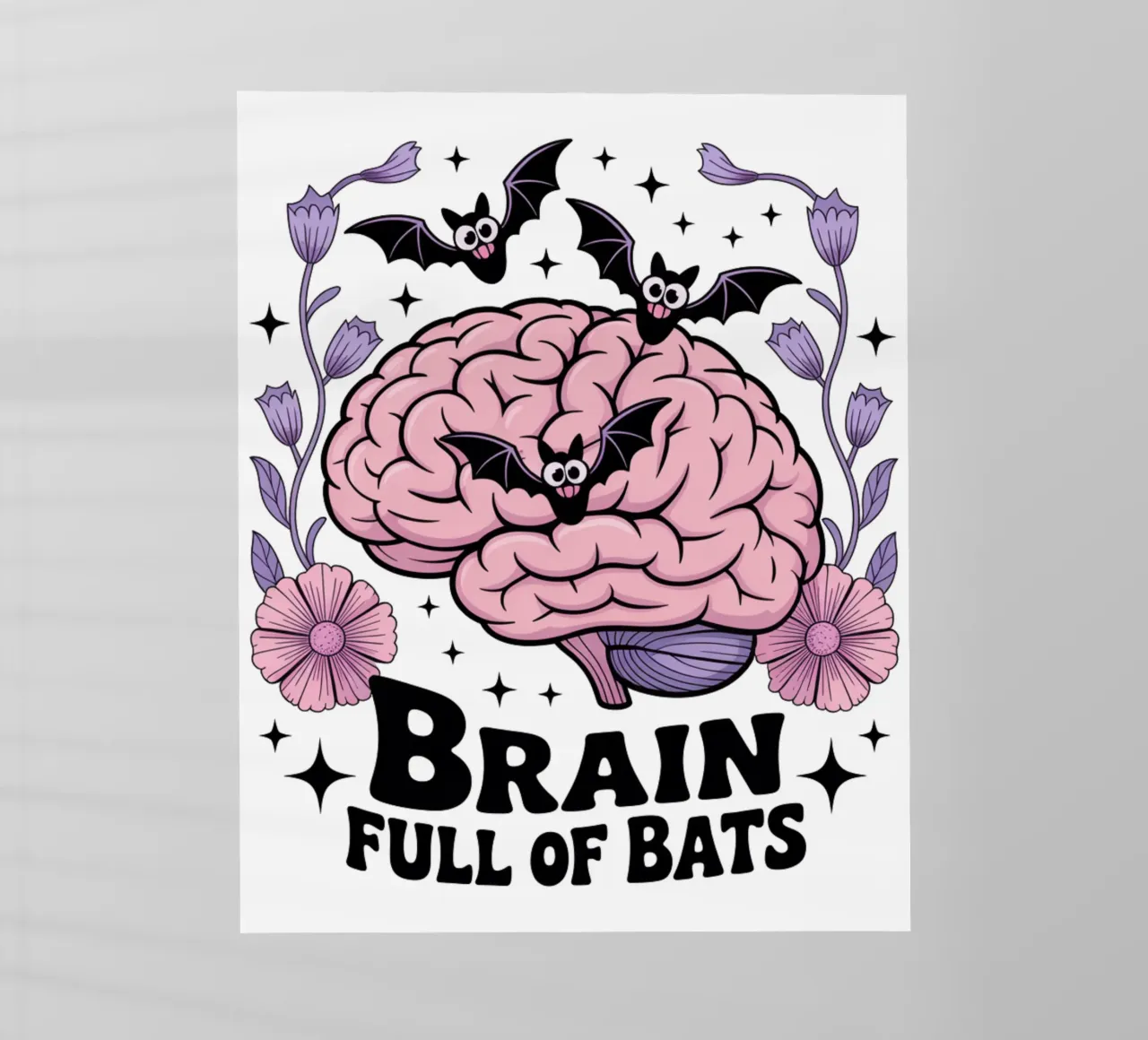 Brain Full Of Bats pellicola backlit da Sasyall Graphics