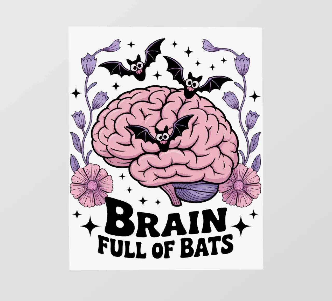 Brain Full Of Bats pellicola backlit da Sasyall Graphics