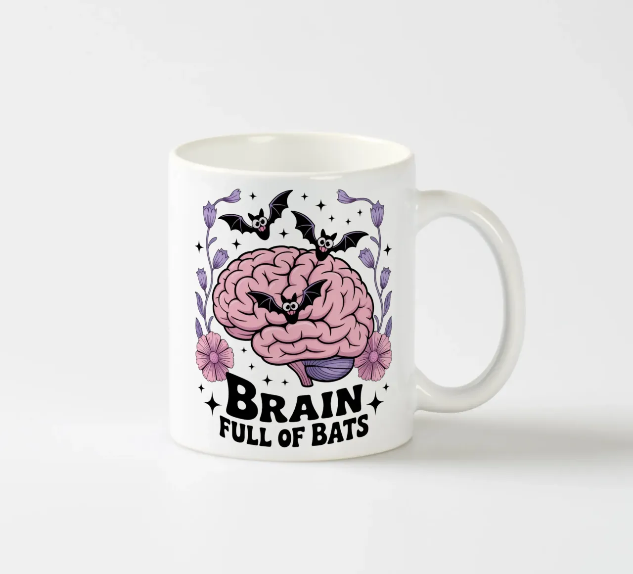 Brain Full Of Bats tazza in ceramica da Sasyall Graphics