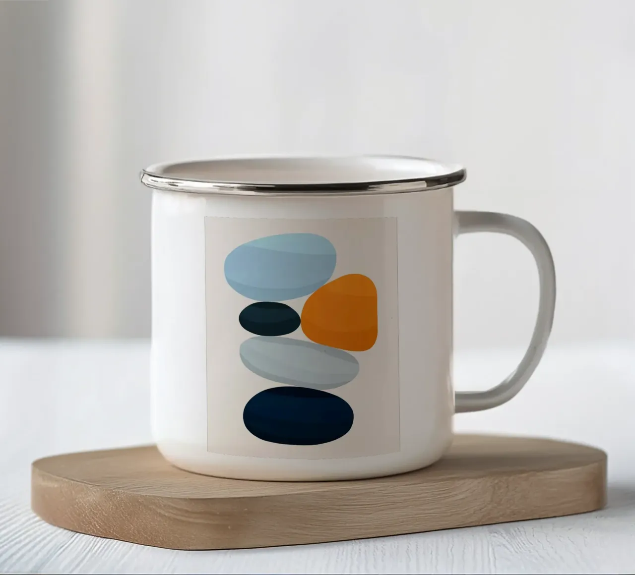 Astrazione tazza in smalto da Fletcher M Henry