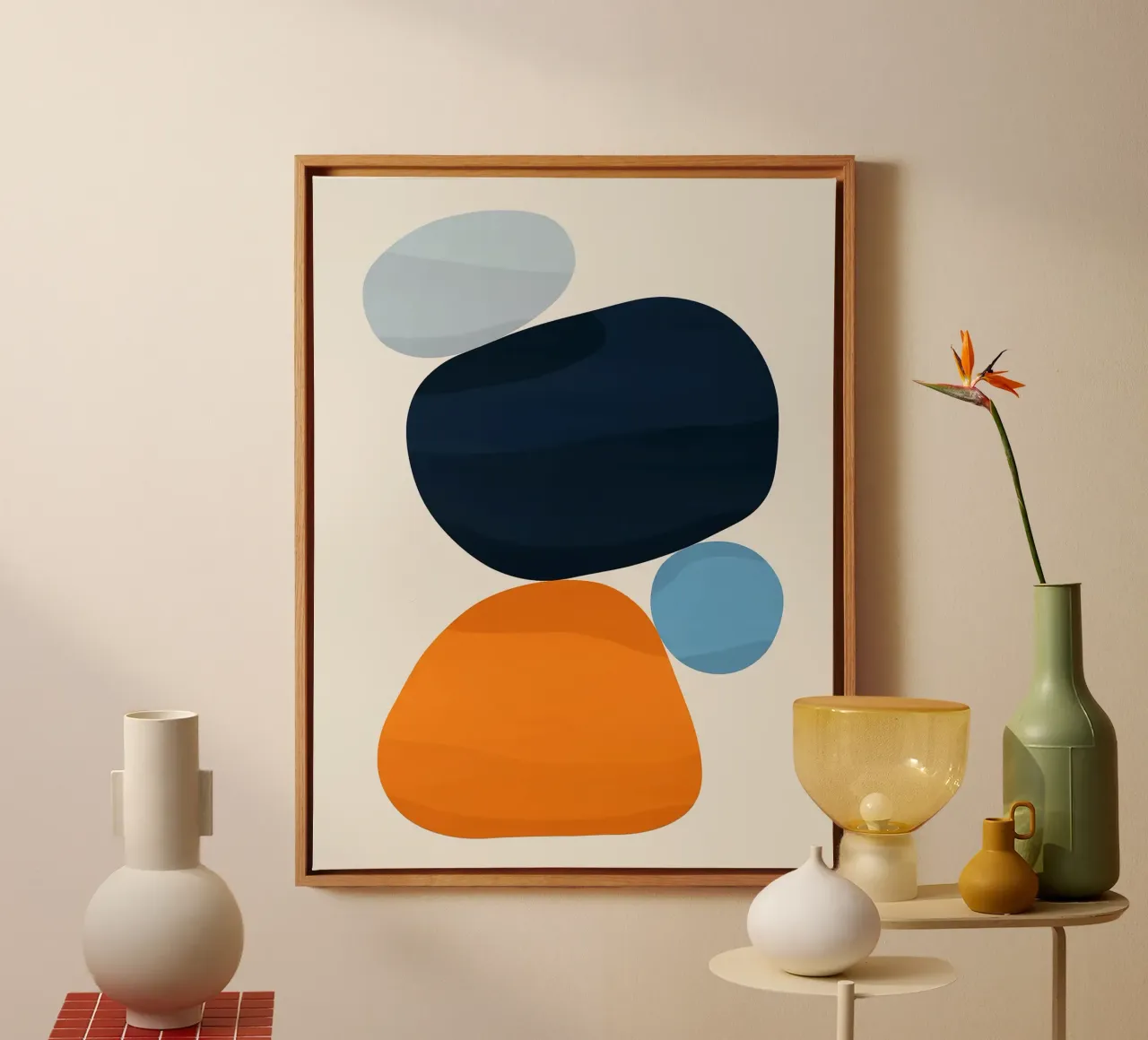 Minimalista tela con Cornice a cassetta da Fletcher M Henry