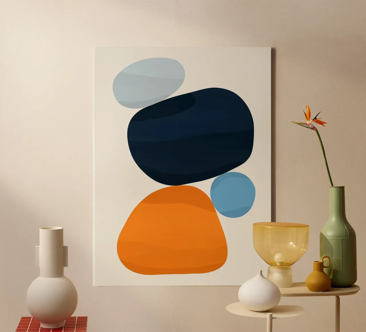Minimalista tela con Cornice a cassetta da Fletcher M Henry