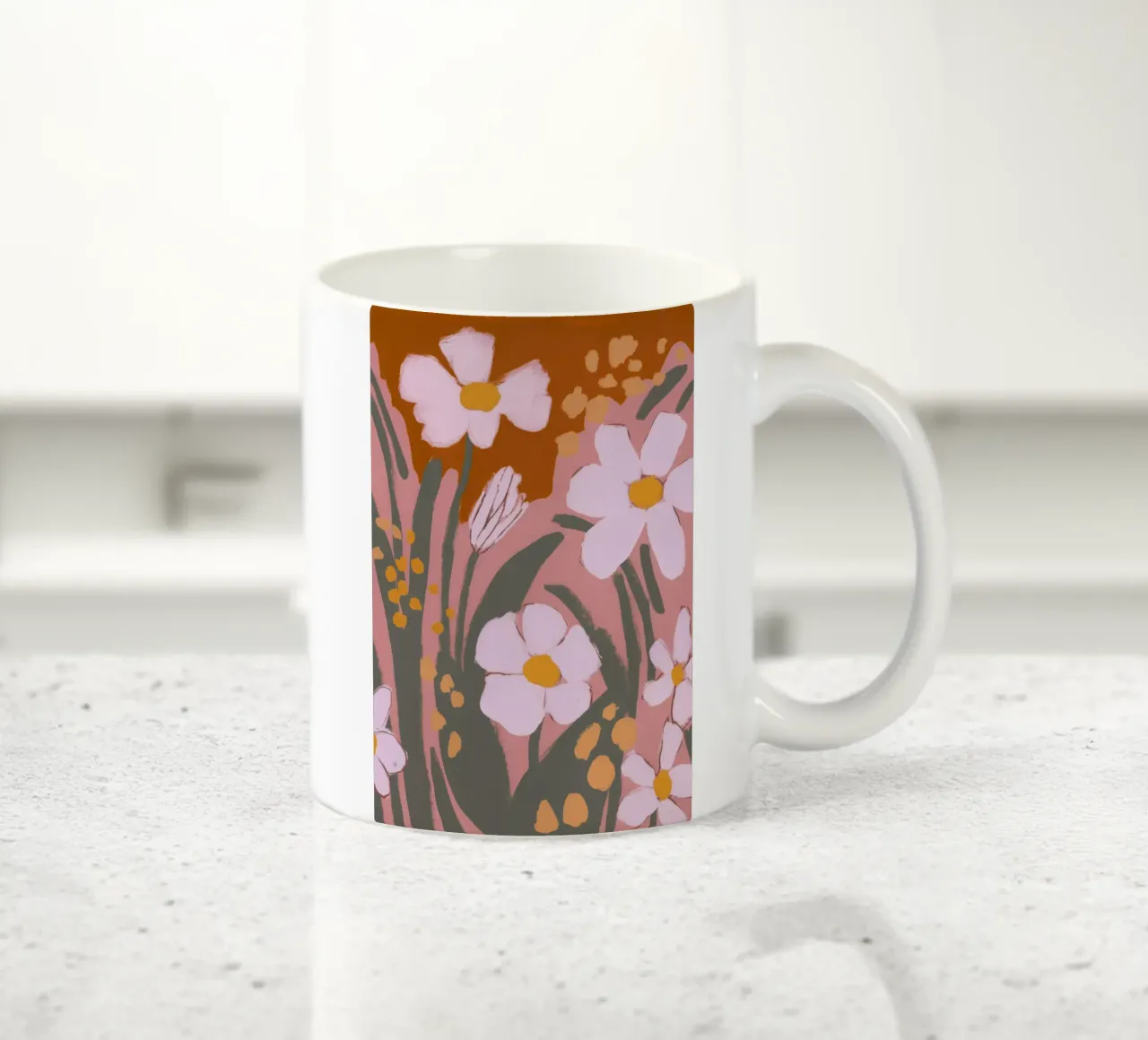Pastel Flower Impression No 9 tazza in ceramica da treechild