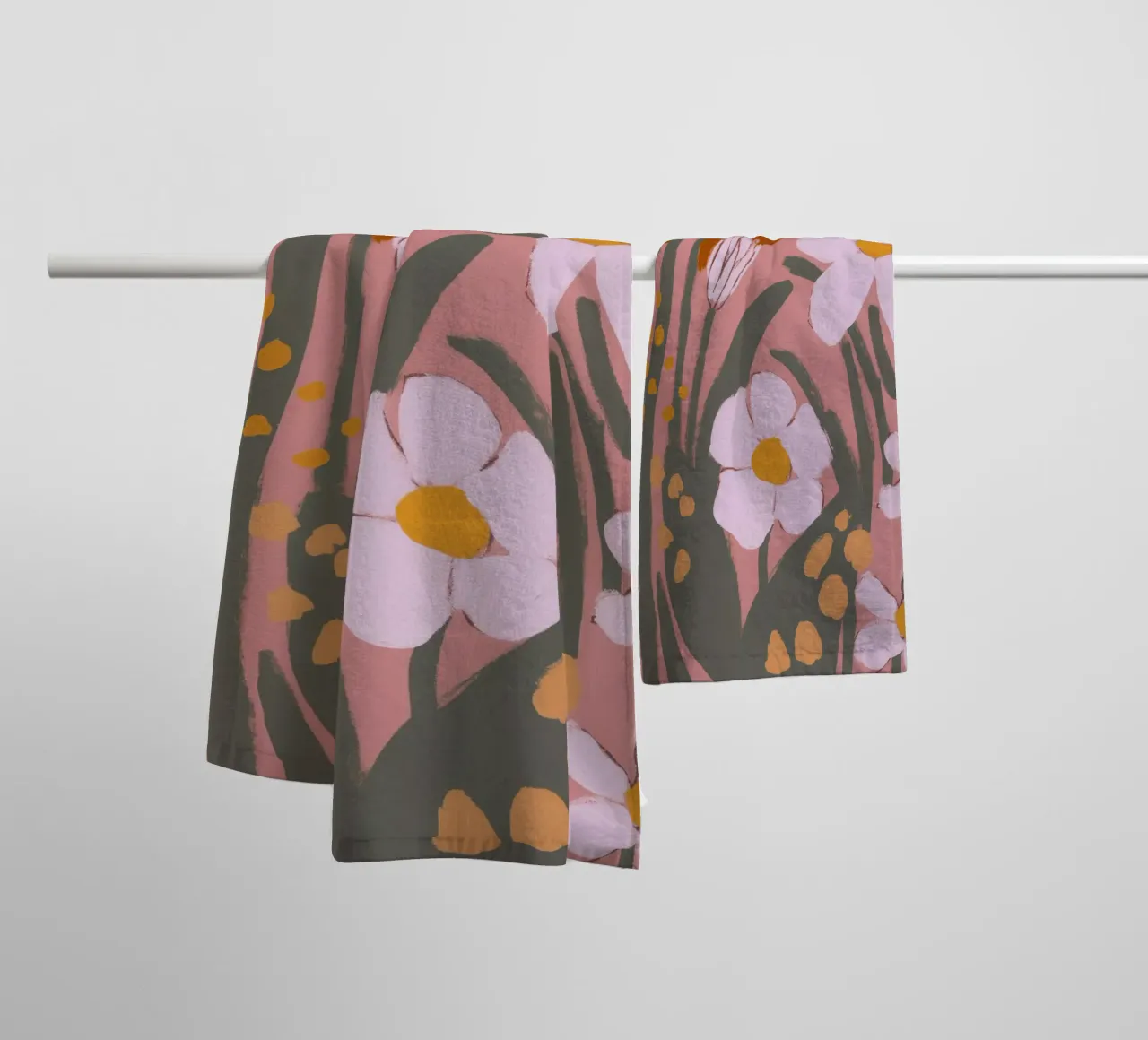 Pastel Flower Impression No 9 asciugamano da bagno da treechild