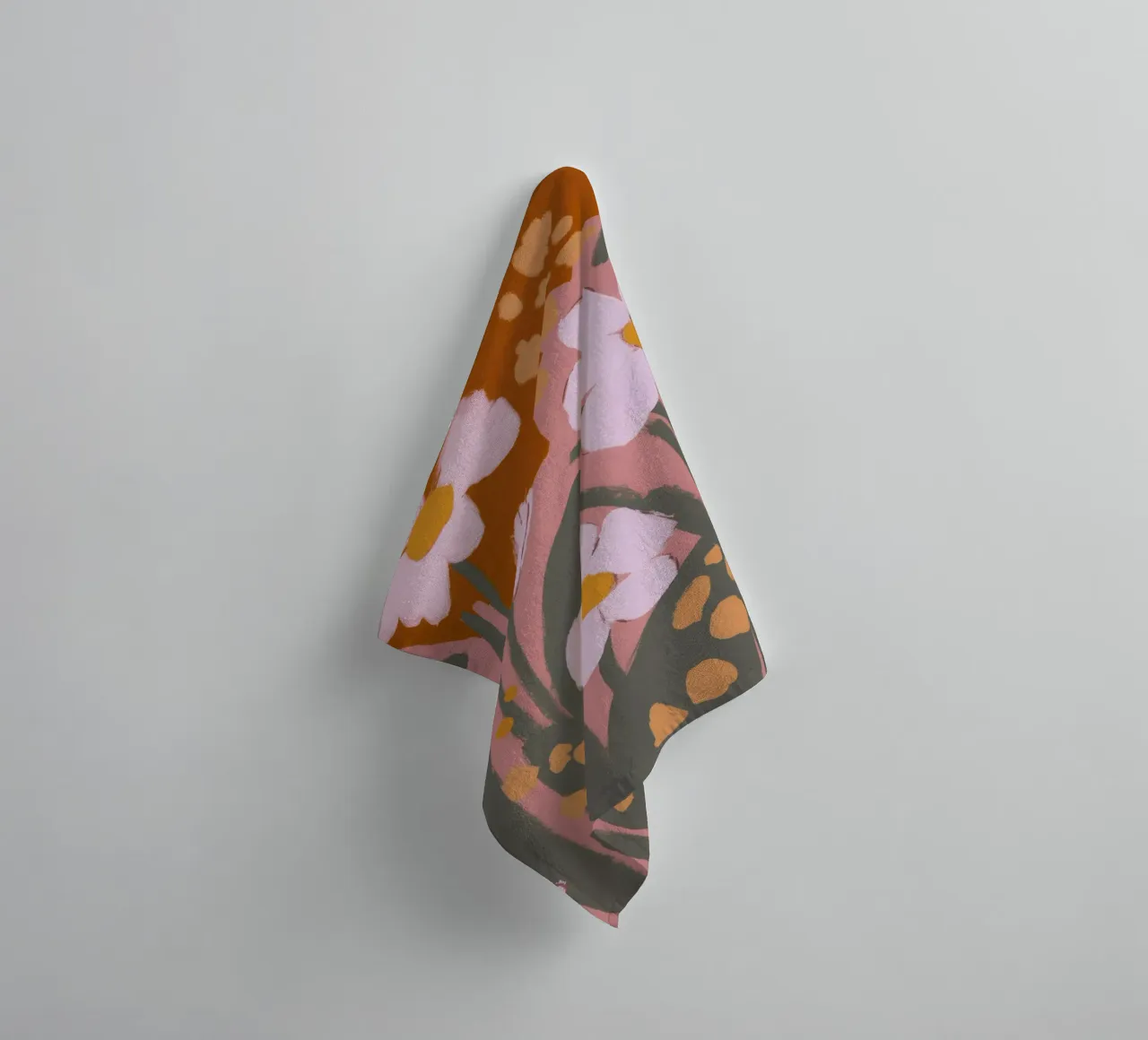 Pastel Flower Impression No 9 asciugamano da bagno da treechild