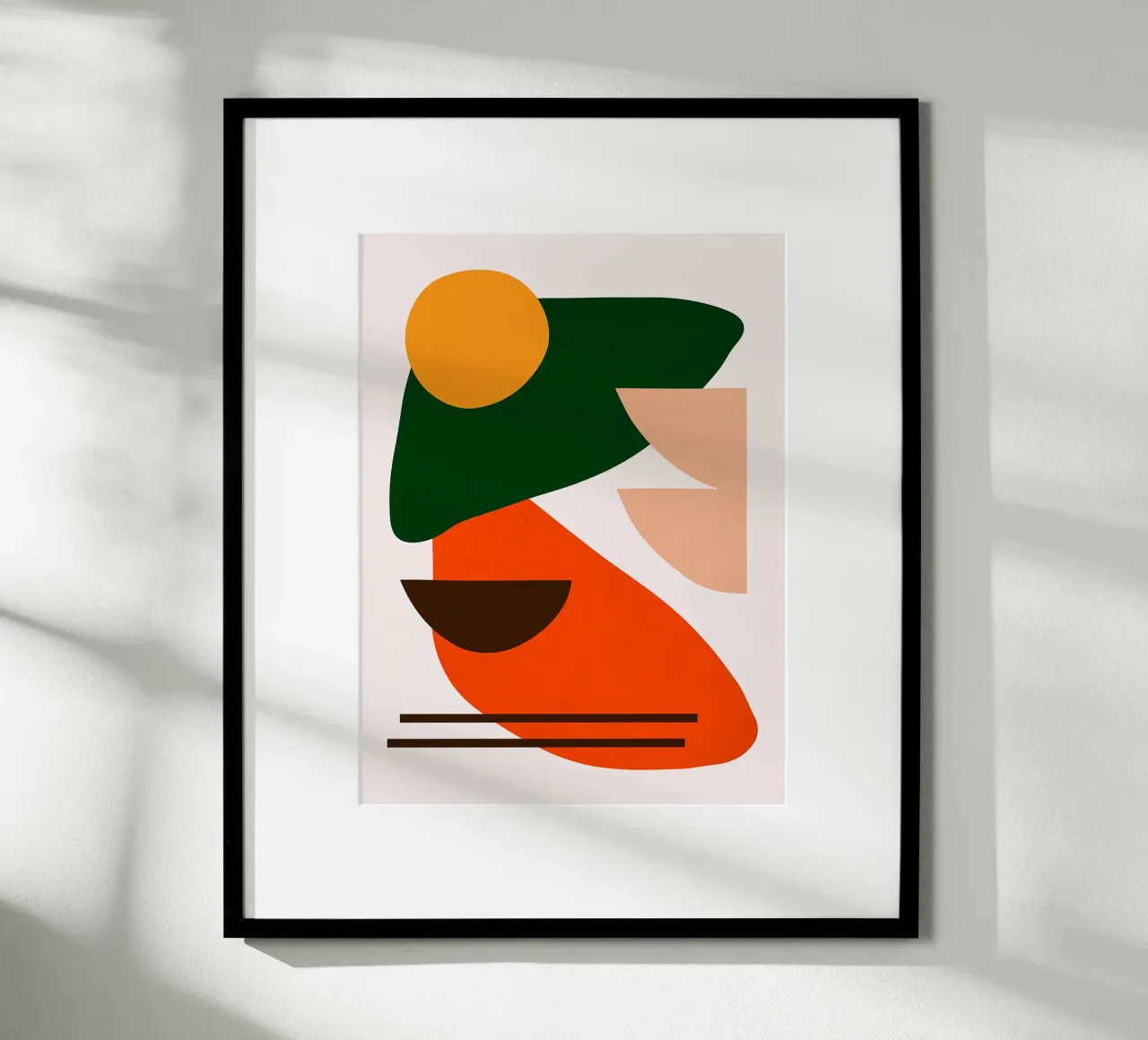 Figure astratte poster con telaio in plastica da Leon B Feierabend