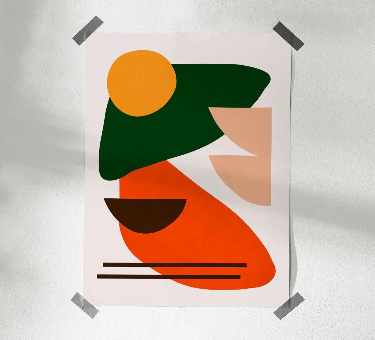 Figure astratte poster con telaio in plastica da Leon B Feierabend