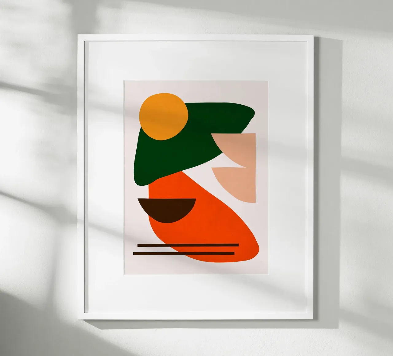 Figure astratte poster con telaio in plastica da Leon B Feierabend