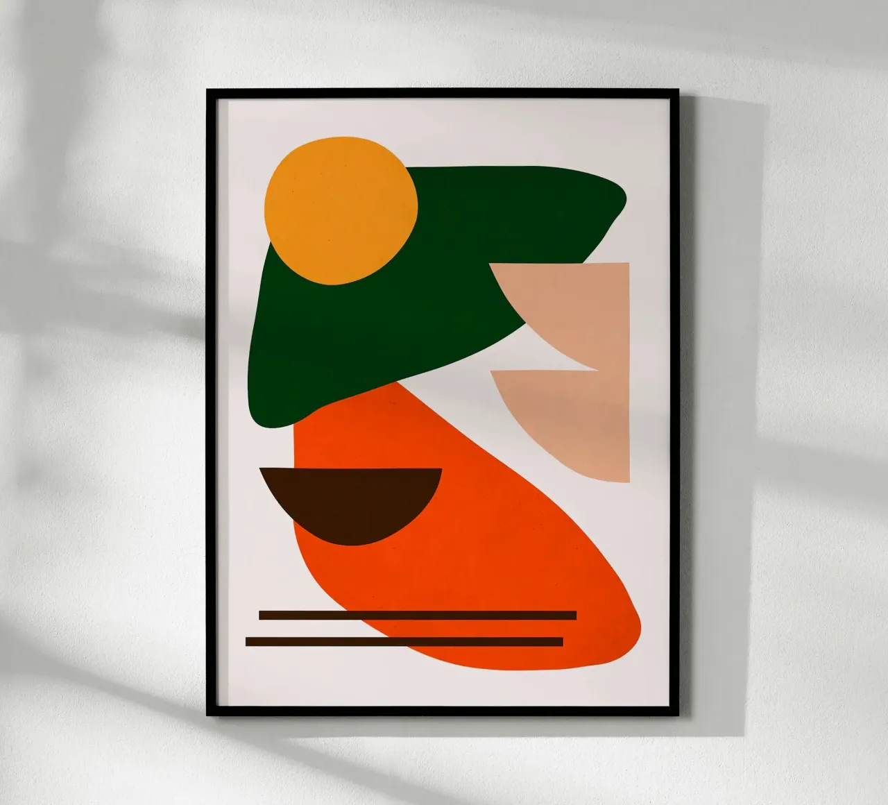 Figure astratte poster con telaio in plastica da Leon B Feierabend