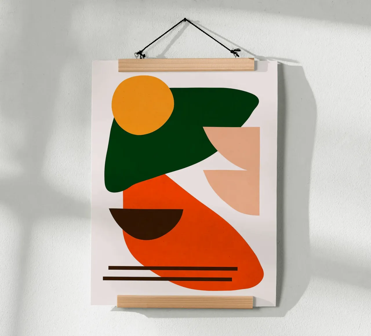 Figure astratte poster con telaio in plastica da Leon B Feierabend