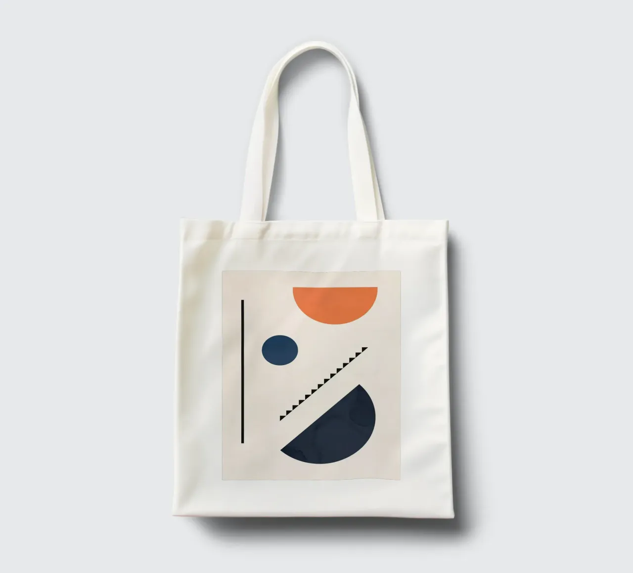 Forme geometriche borsa in juta da Leon B Feierabend