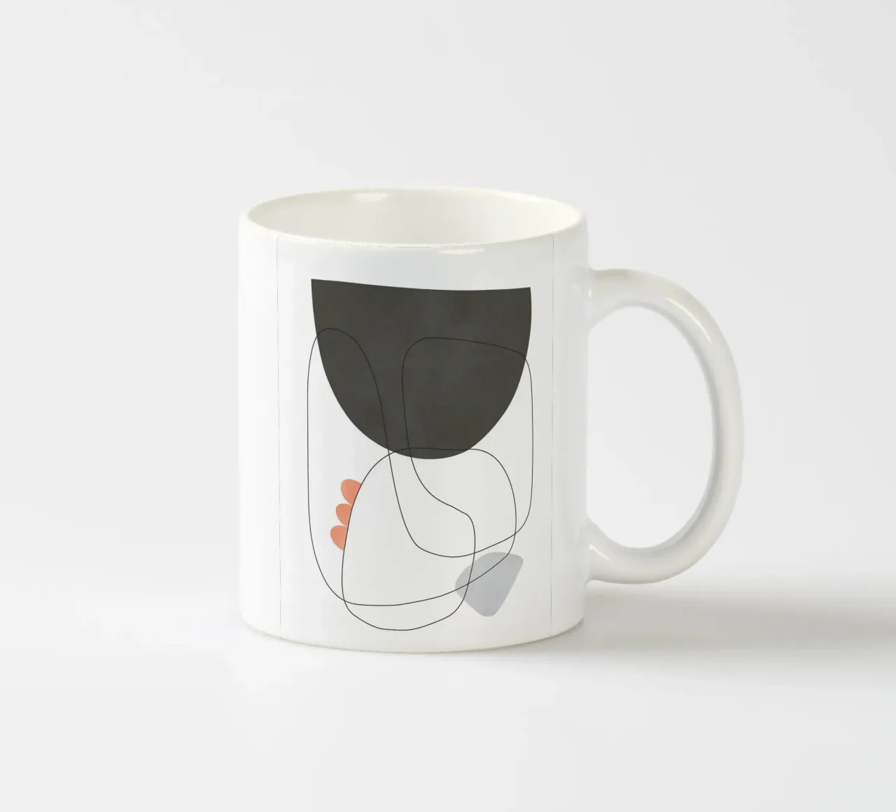 Linee e forme tazza in ceramica da Leon B Feierabend