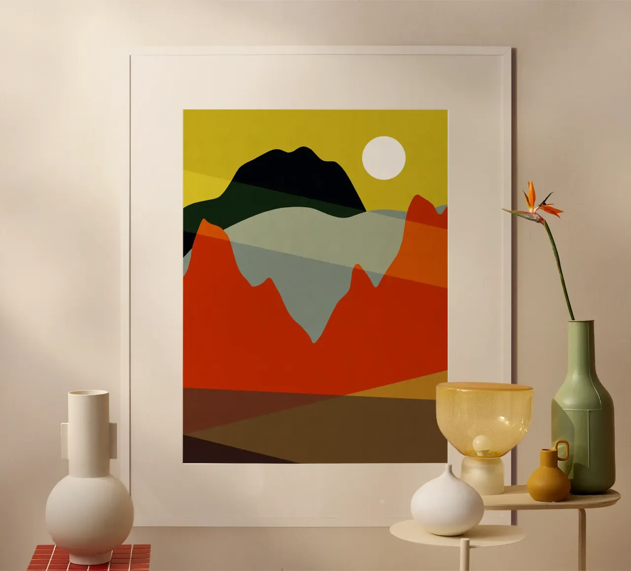 Paesaggio naturale VI poster con telaio in plastica da Leon B Feierabend
