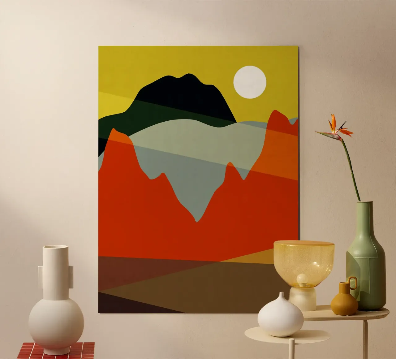 Paesaggio naturale VI poster con telaio in plastica da Leon B Feierabend