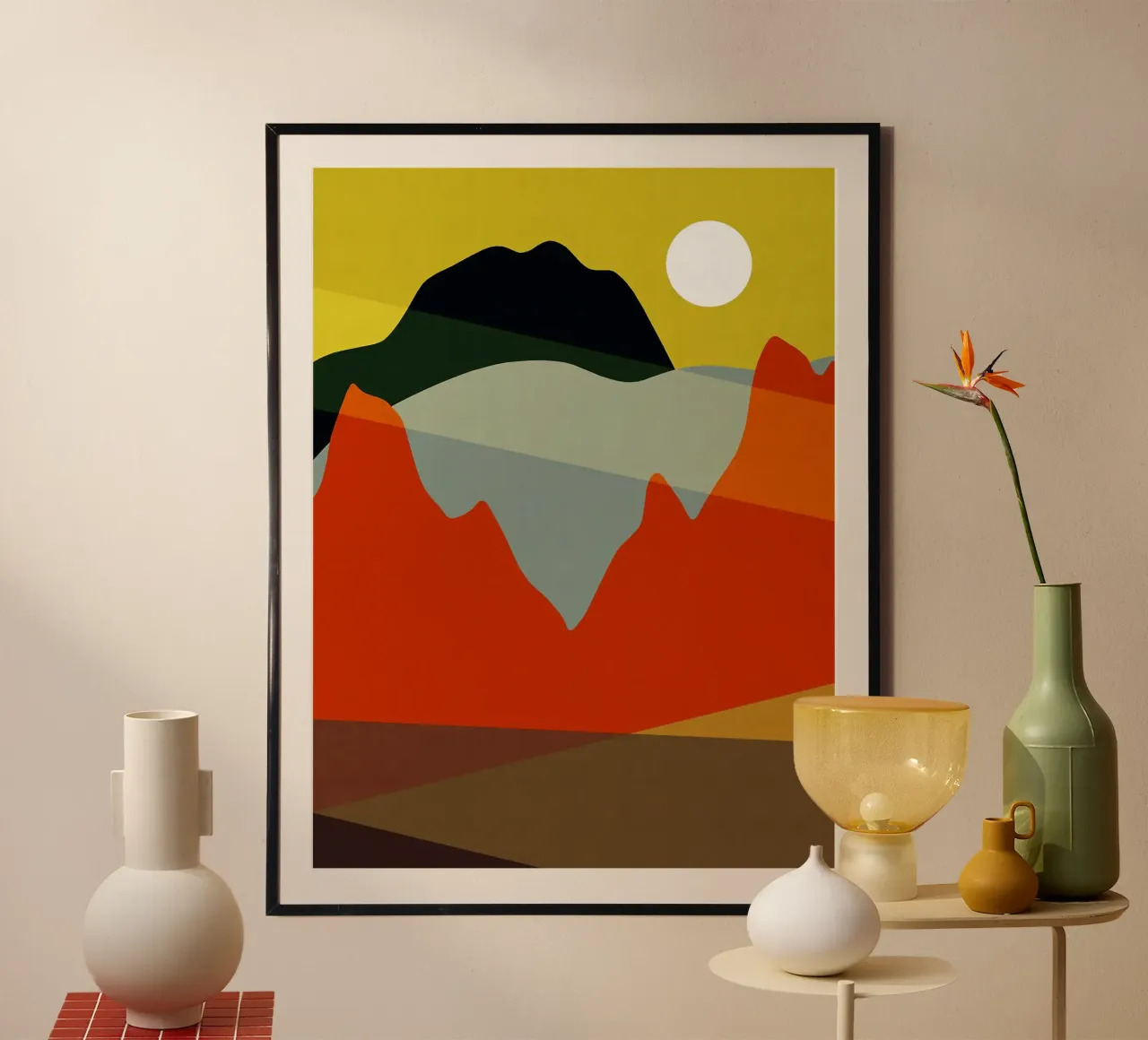 Paesaggio naturale VI poster con telaio in plastica da Leon B Feierabend