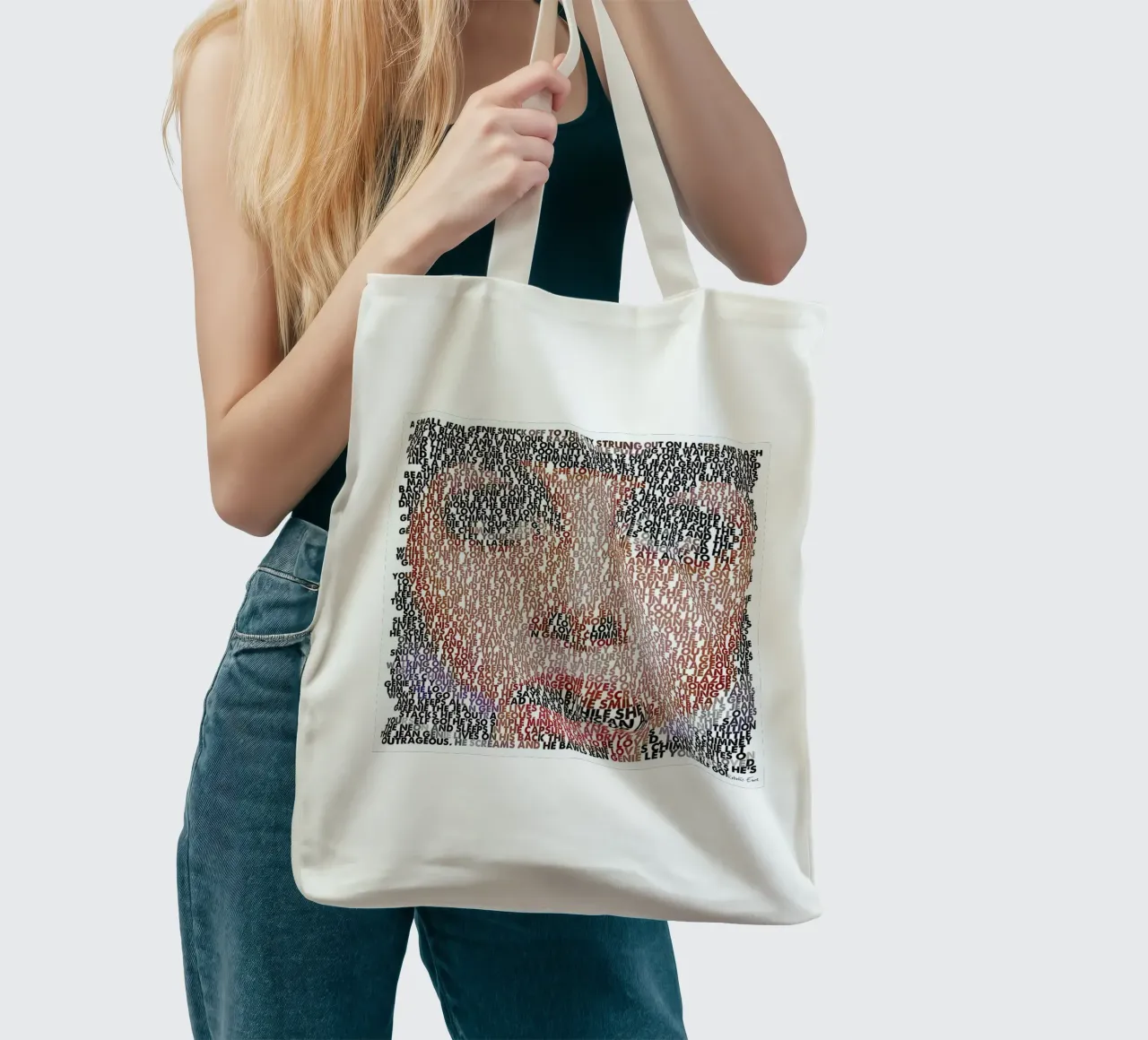 Jean Genie borsa in juta da Robotic Ewe