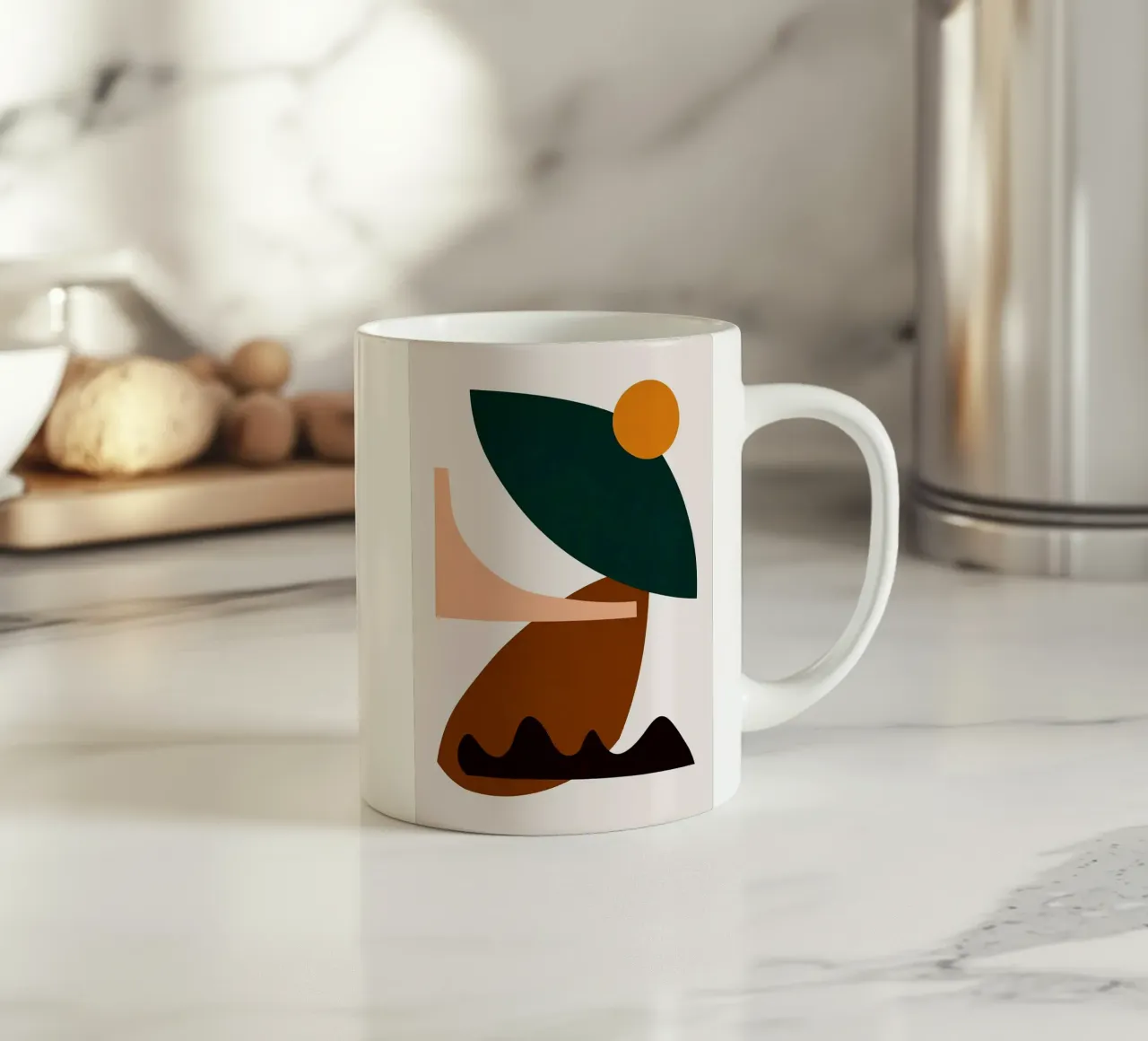Boho organico tazza in ceramica da Leon B Feierabend