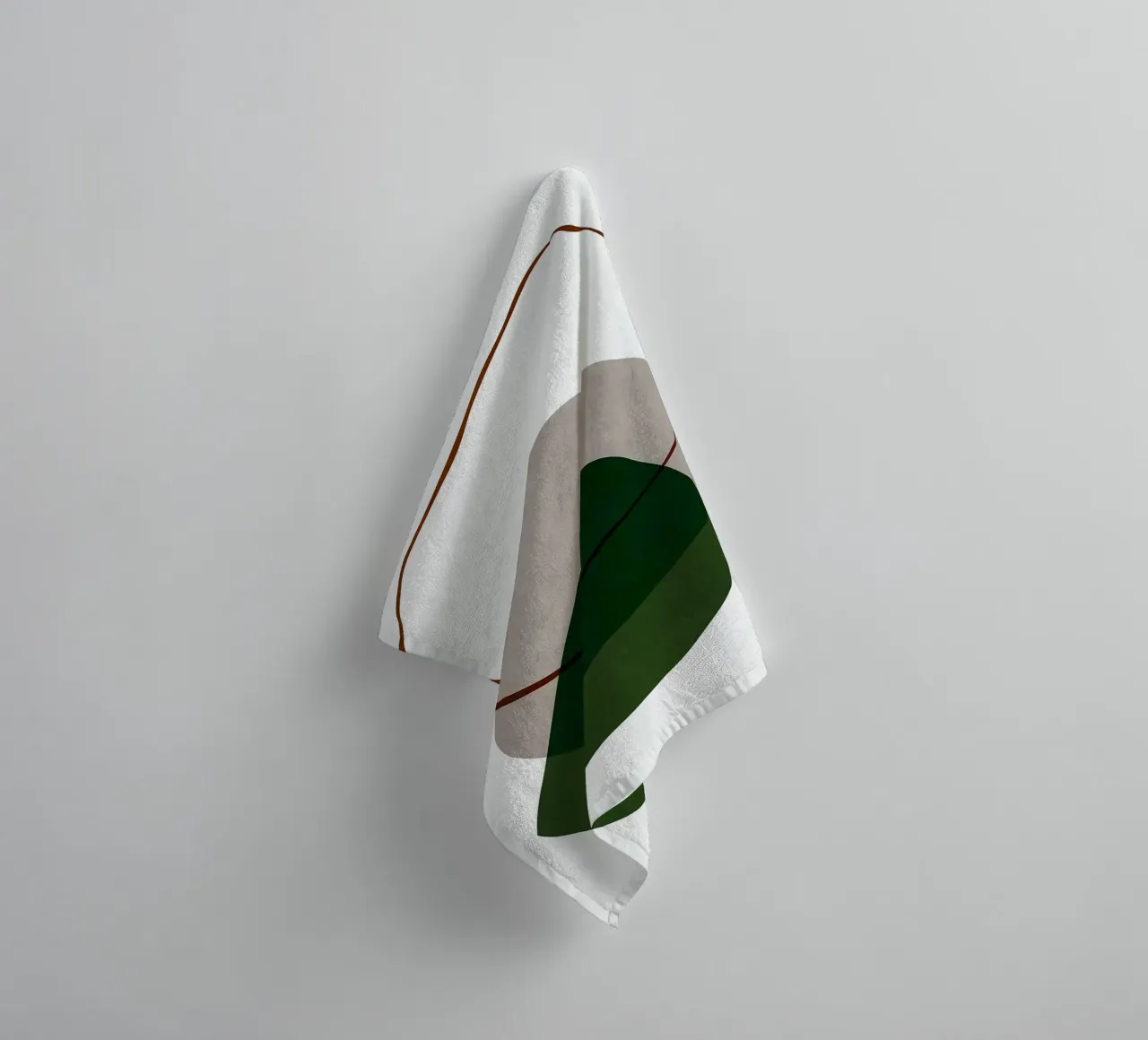 Expressieve boho badhanddoek van Leon B Feierabend