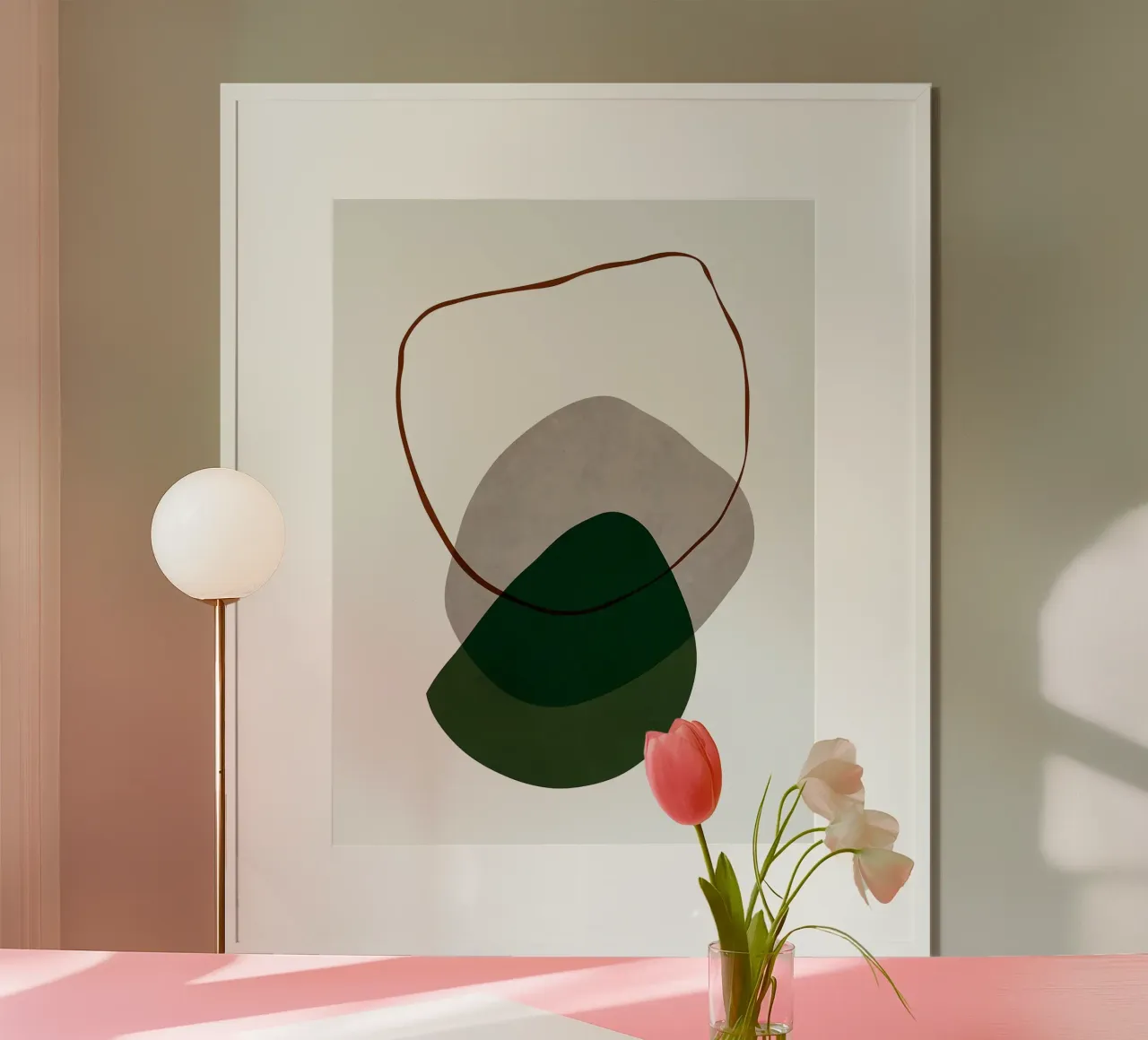 Boho espressivo poster con telaio in alluminio da Leon B Feierabend