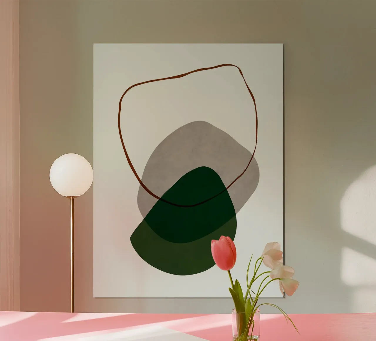 Boho espressivo poster con telaio in alluminio da Leon B Feierabend