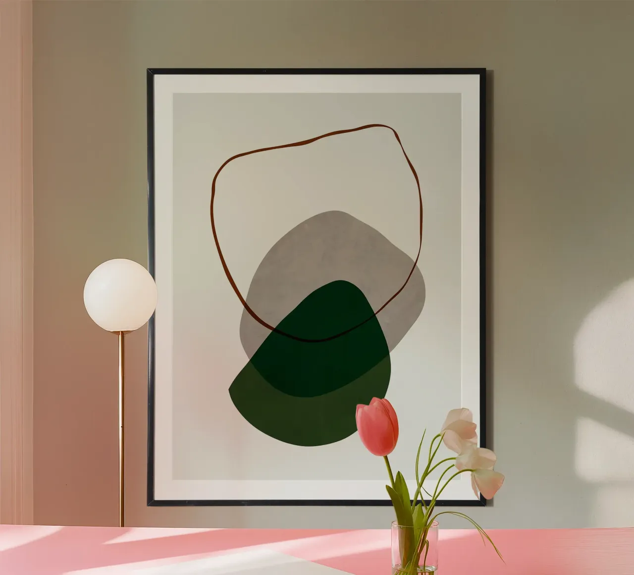 Boho espressivo poster con telaio in alluminio da Leon B Feierabend