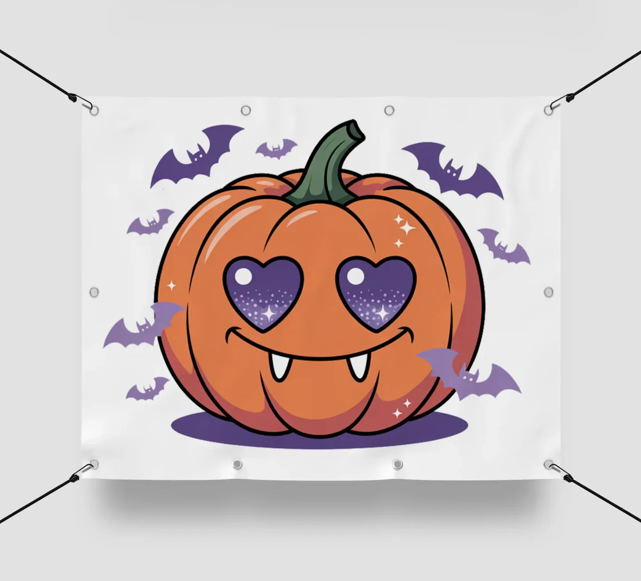 Kawaii Halloween Pumpkin telo in pvc da Sasyall Graphics