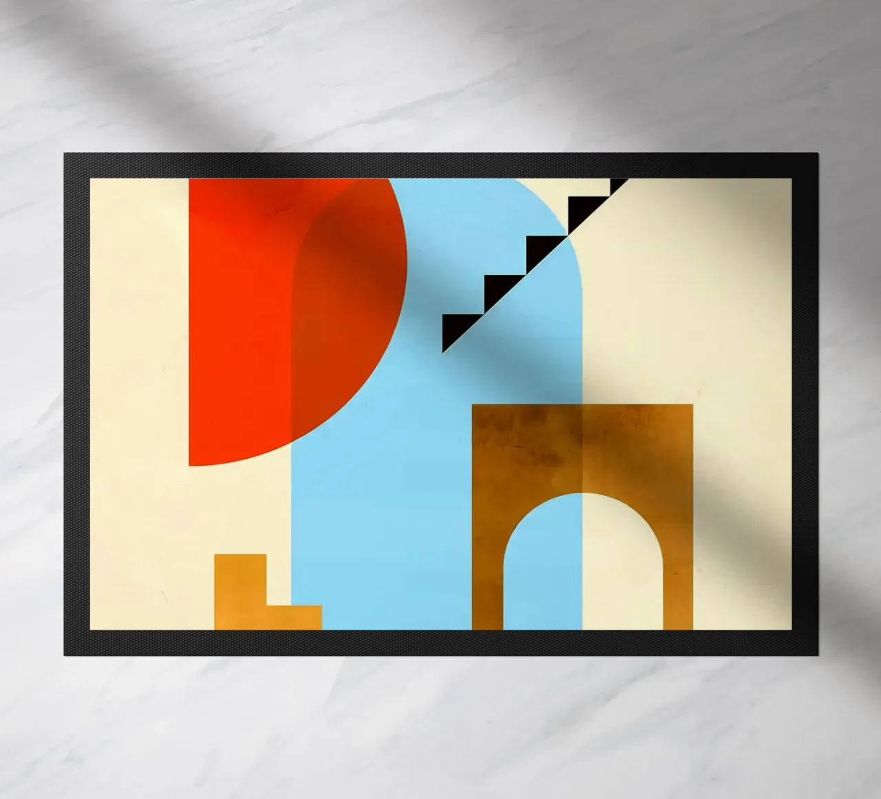 Art of shapes doormat by Sven B Strauss