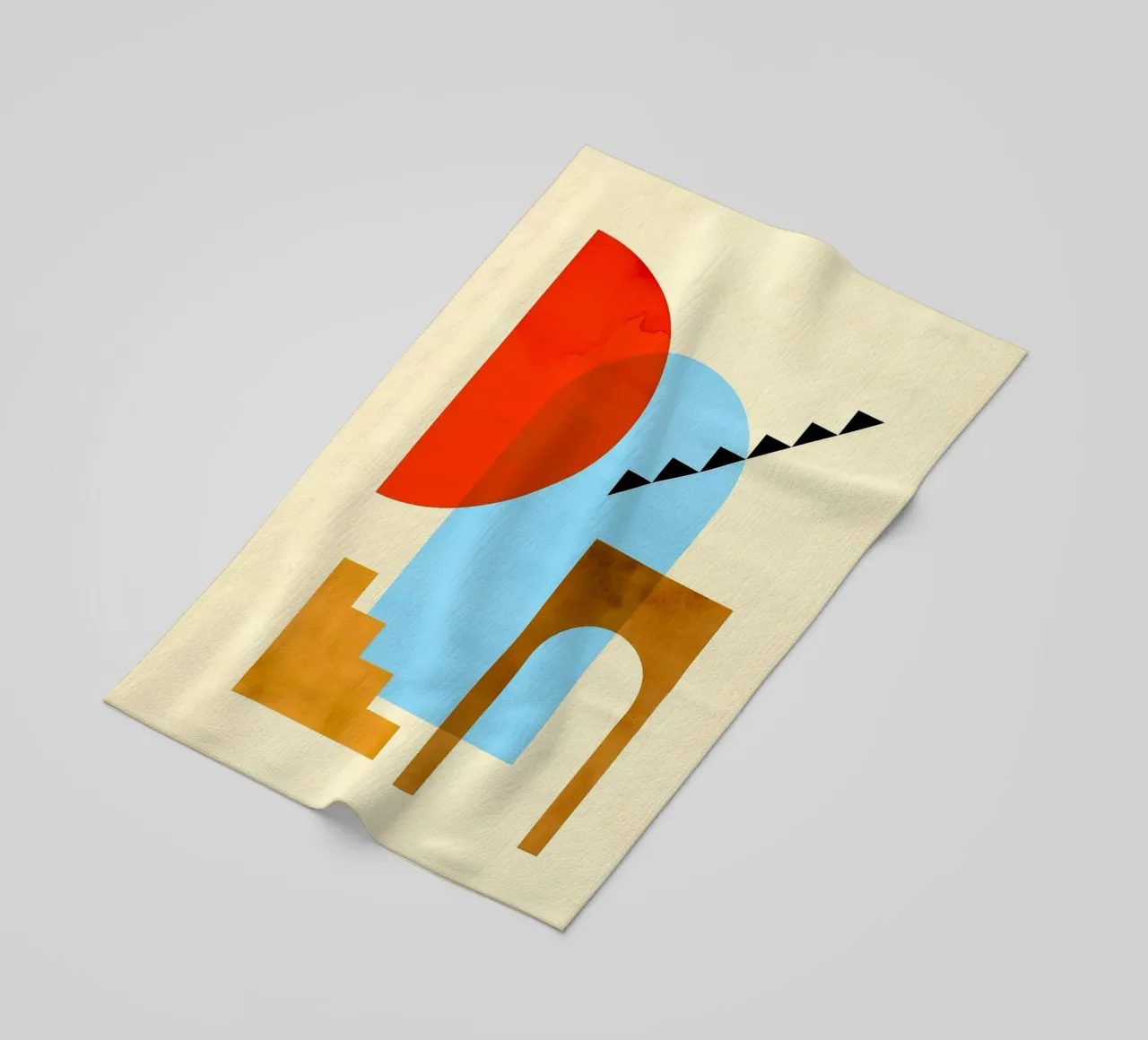 Art of shapes beach towel by Sven B Strauss