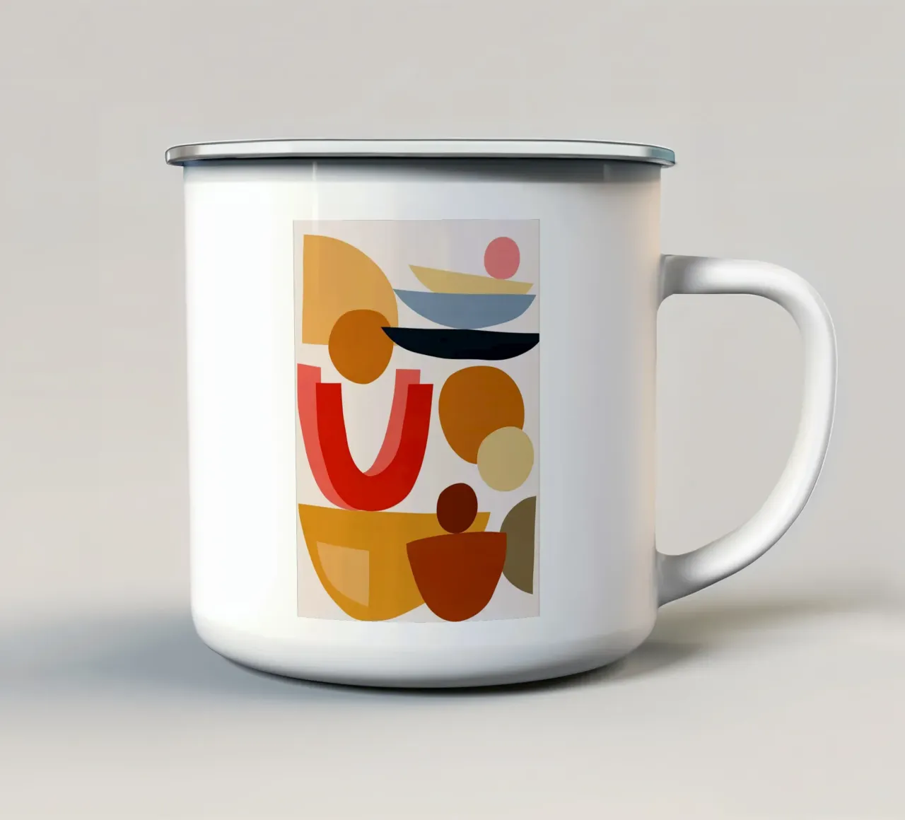 Design organico tazza in smalto da Sven B Strauss