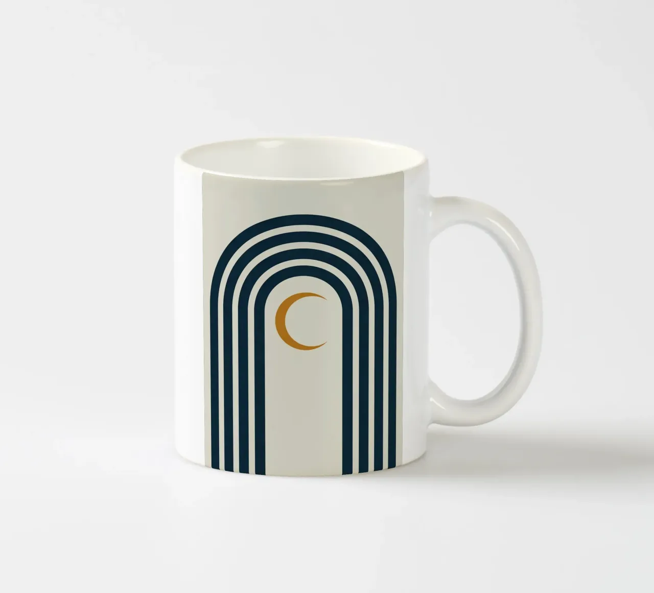 Geometria delle linee tazza in ceramica da Sven B Strauss