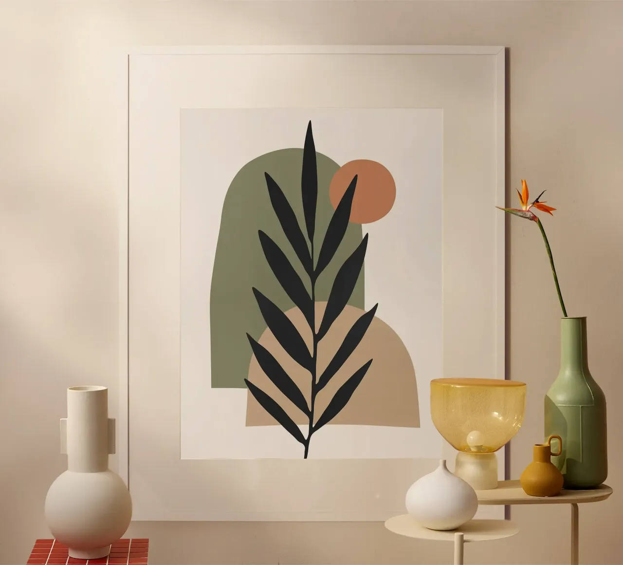 Natura organica poster con telaio in legno da Sven B Strauss