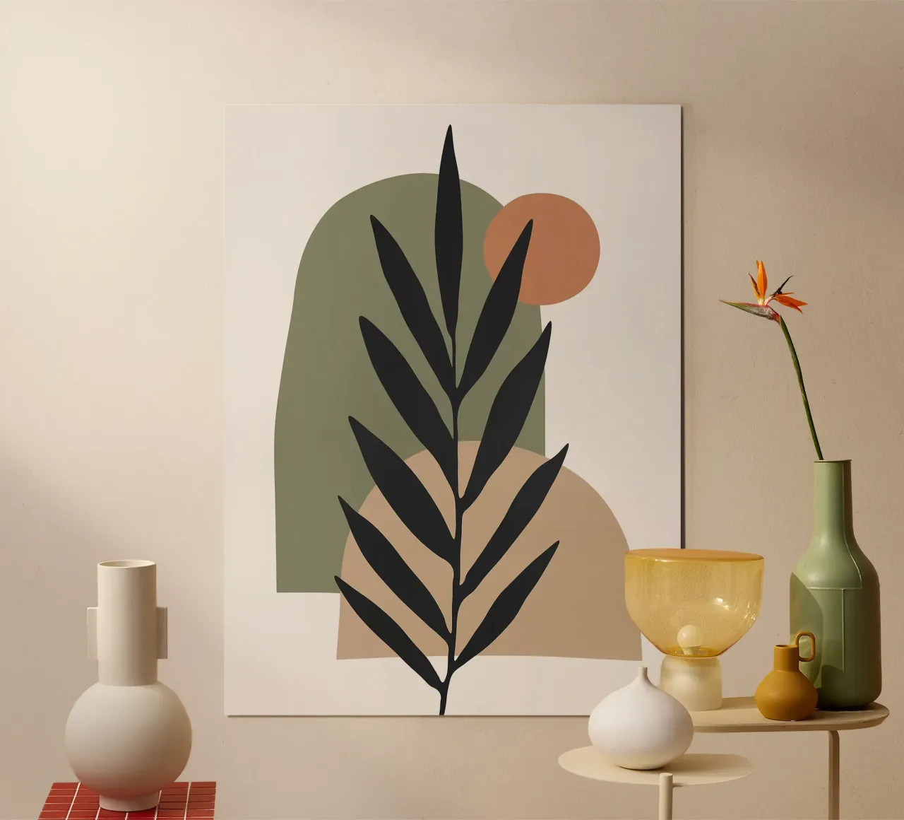 Natura organica poster con telaio in legno da Sven B Strauss
