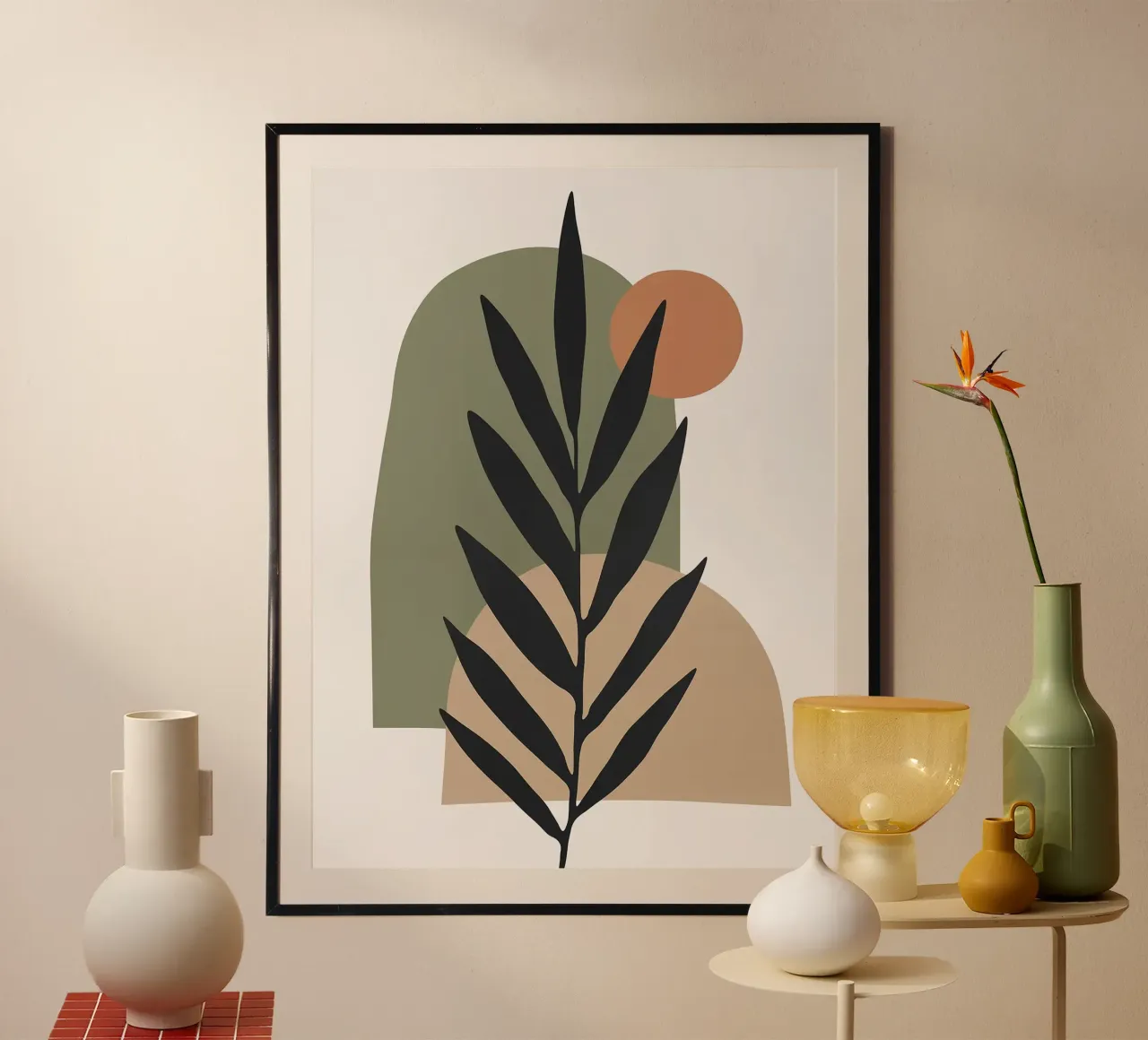 Natura organica poster con telaio in legno da Sven B Strauss