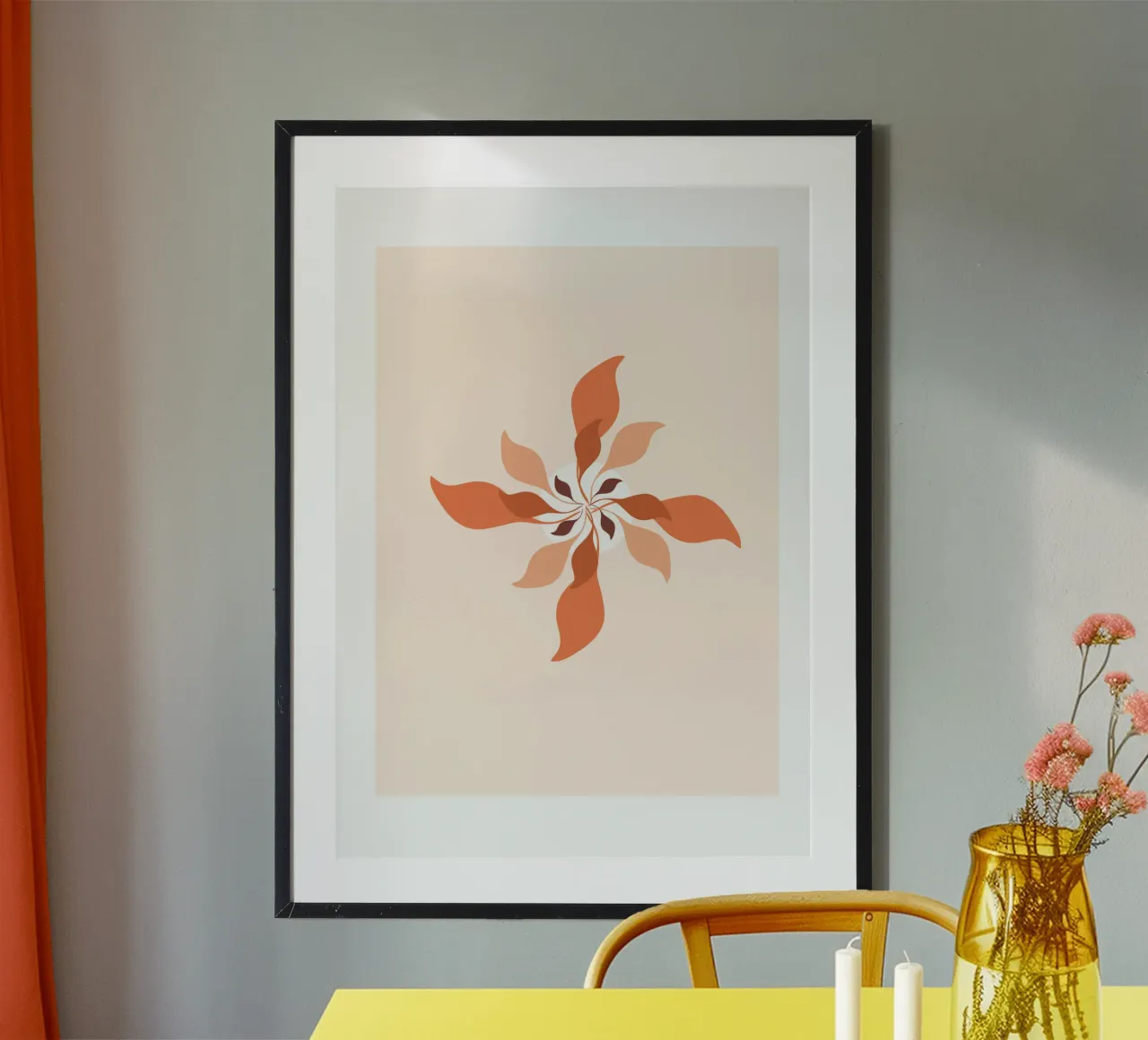 Qui fiorisco con la luce dell'autunno / Il mio giardino 4 poster da Carrot & Soul